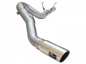 Exhaust - Exhaust Systems - AFE - aFe Power Large Bore-HD 5" 409 Stainless Steel DPF-Back Exhaust System | 2013-18 Ram 6.7L