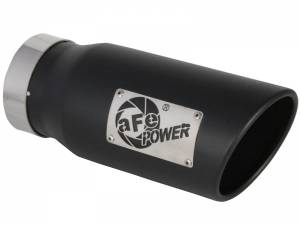 Exhaust - Exhaust Tips - AFE - aFe Power EXH Tip; 4In x 5Out x 12L in Bolt-On, Right (Blk) - 49T40501-B12