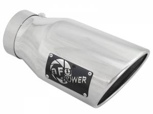 Exhaust - Exhaust Tips - AFE - aFe Power EXH Tip; 4In x 6Out x 12L in Bolt-On (Pol) - 49T40601-P12