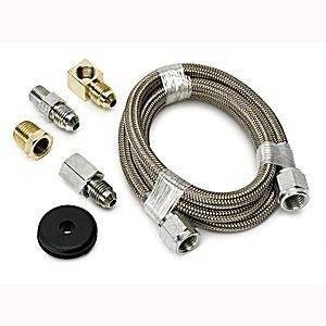 Autometer - Autometer 3227 3' #4 Braided Stainless Fuel Pressure Gauge Hose