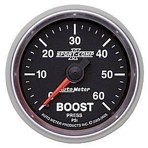 Autometer 3605 2-1/16" Sport Comp II Series 60psi Mechanical Boost