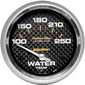 Autometer - Autometer 4837 Carbon Fiber 2 5/8" Water Temperature - Image 2