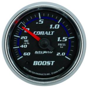 Autometer 6103 Cobalt Series  Vacuum Boost 30 In. Hg/30 psi 2-1/16in
