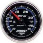 Autometer 6108 Cobalt Series Vacuum Boost 30In Hg/45 Psi 2-1/16in