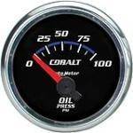 Autometer 6127 Cobalt Series Short Sweep 2-1/16" Oil Pressure 100PSI