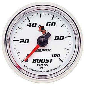 Autometer - Autometer 7106 C2 0-100 PSI Mechanical Boost Gauge - Image 3