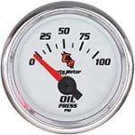 Autometer - Autometer 7127 C2 Series Short Sweep Oil Pressure 0-100PSI 2-1/16in - Image 1