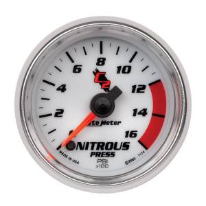 Autometer 7174 C2 Series Nitrous Pressure 0-1600PSI 2-1/16in