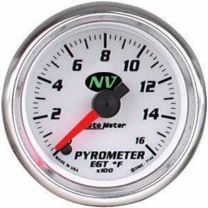 Autometer 7344 NV PYROMETER, 0 1600`F, 2-1/16in