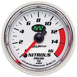 Autometer - Autometer 7374 NV NITROUS PRESSURE, 0-1600 PSI, 2-1/16in - Image 2