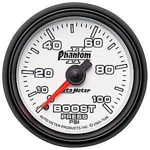 Autometer 7506 Phantom II 0-100 psi Boost Gauge - Mechanical