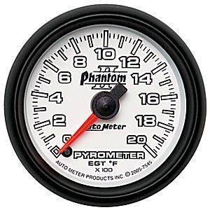 Autometer 7545 Phantom II 0-2000 Degree Pyrometer