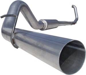 Exhaust - Exhaust Systems - MBRP - MBRP-S6200AL 4" Aluminized Turbo Back w/Tip 99-03 7.3L Powerstroke