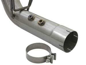 AFE - AFE Large Bore-HD 4" 409 Stainless Steel DPF-Back Dual Exhaust System W/Black Tips 17-19 L5P Duramax - Image 5