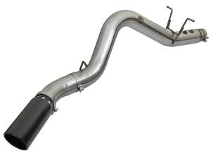AFE Large Bore-HD 5" 409 Stainless Steel DPF-Back Exhaust System W/Black Tip 17-19 L5P Duramax