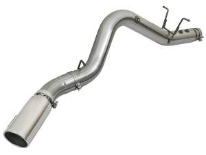 AFE - AFE Large Bore-HD 5" 409 Stainless Steel DPF-Back Exhaust System W/Polished Tip 17-19 L5P Duramax - Image 1