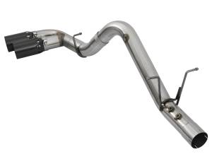 AFE Rebel XD Series 4" 409 Stainless Steel DPF-Back Exhaust System W/Black Tips 17-19 L5P Duramax