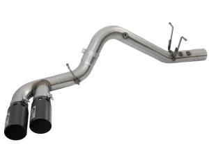AFE - AFE Rebel XD Series 4" 409 Stainless Steel DPF-Back Exhaust System W/Black Tips 17-19 L5P Duramax - Image 2