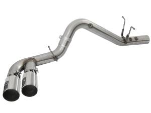 AFE - AFE Rebel XD Series 4" 409 Stainless Steel DPF-Back Exhaust System W/Polished Tips 17-19 L5P Duramax - Image 3
