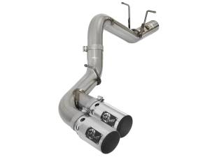 AFE - AFE Rebel XD Series 4" 409 Stainless Steel DPF-Back Exhaust System W/Polished Tips 17-19 L5P Duramax - Image 4