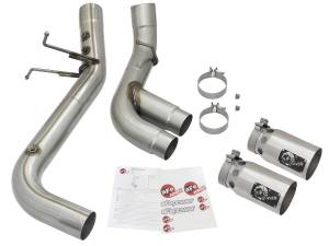 AFE - AFE Rebel XD Series 4" 409 Stainless Steel DPF-Back Exhaust System W/Polished Tips 17-19 L5P Duramax - Image 7