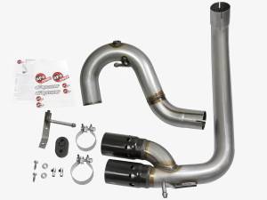 AFE - AFE Rebel Series Side Exit 3" 409 Stainless Steel DPF-Back Exhaust System W/Black Tips - Image 3