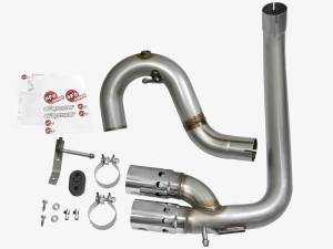 AFE - AFE Rebel Series Side Exit 3" 409 Stainless Steel DPF-Back Exhaust System W/Polished Tips - Image 4