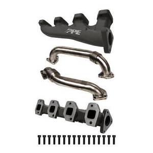 PPE 1161110 High Flow Exhaust Manifolds with Up-Pipes 01-04 LB7 Duramax