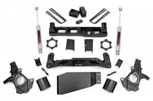 5 Inch Suspension Lift Kit w/N3 Shocks 07-13 Silverado/Sierra 1500 4WD Rough Country