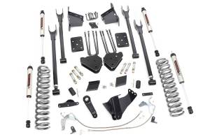 6 Inch Suspension Lift Kit No Overload Springs 4-Link w/V2 Shocks 15-16 F-250 4WD Rough Country