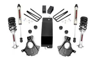 3.5 Inch Suspension Lift Knuckle Kit w/Lifted Struts V2 Monotube Shocks 07-13 Silverado/Sierra 1500 Cast Steel Rough Country