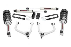 3.5 Inch Suspension Lift Kit w/Forged Upper Control Arms, Loaded Struts & V2 Shocks 19-20 GMC Silverado/Sierra 1500 4WD/2WD Rough Country