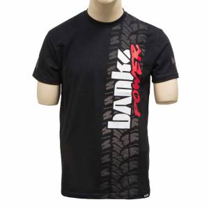 Tire Tread T-Shirt 2X-Large Black Banks Power