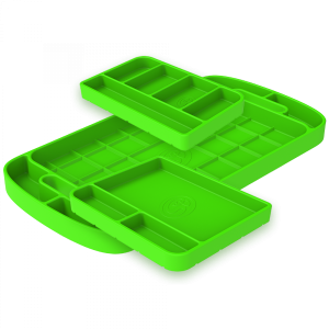 Tool Tray Silicone 3 Piece Set Color Lime Green S&B