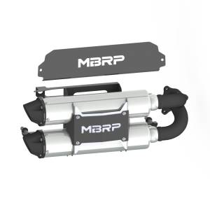 Stacked Dual Slip On Exhaust Pipe For 20-Up Polaris RZR Pro XP Turbo Performance Series MBRP