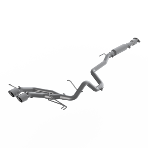 MBRP - 2.5 Inch Cat Back Exhaust System Dual Exit For 13-18 Hyundai Veloster Turbo Aluminized Steel With Tips MBRP