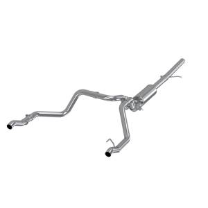 2.5 Inch Cat Back Exhaust System For 19-Up Silverado/Sierra 1500 5.3L and 2022 Silverado LTD/ Sierra Limited 5.3L Dual Rear T409 Stainless Steel MBRP