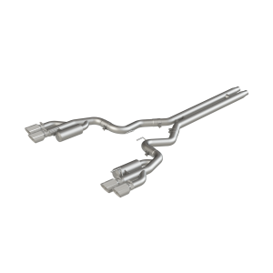 3 Inch Cat Back Exhaust System For 18-23 Ford Mustang GT 5.0L With Quad 4 Inch Dual Wall Tips Race Version Aluminized Steel MBRP