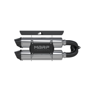 Stacked Dual Slip On Exhaust Pipe Performance Series For 16-21 Polaris RZR XP Turbo /Turbo S MBRP