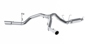 4 Inch Cat Back Exhaust System For 14-Up RAM 2500 6.4L Dual Split Side Exit T409 Stainless Steel MBRP