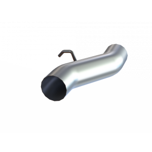 4 Inch Exhaust Pipe For 06-07 Silverado/Sierra 2500/3500 T409 Stainless Steel Regular Cab Adaptor Duramax MBRP