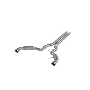 3 Inch Cat Back Exhaust System Dual Split Rear For 15-17 Ford Mustang GT 5.0 Coupe Only Race Version 4.5 Inch Tips Aluminized Steel MBRP