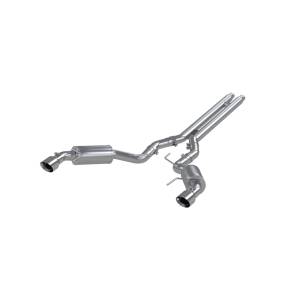 3 Inch Cat Back Exhaust System For 15-17 Ford Mustang GT 5.0 Coupe Dual Split Rear Street Version 4.5 Inch Tips T409 Stainless Steel MBRP