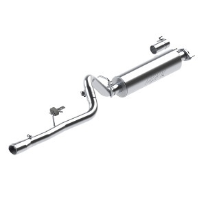 2.5 Inch Cat Back Exhaust System Single For 86-00 Cherokee 2.5L 87-01 Cherokee 4.0L Aluminized Steel MBRP