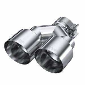 T304 Stainless Steel Tip 2.5 Inch ID Dual 4 Inch OD Out 9.55 Inch Length Single Wall MBRP