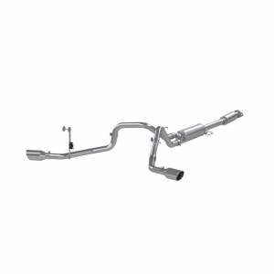21-Up Ford F-150 T409 Stainless Steel 3 Inch Cat-Back 2.5 Inch Dual Split Side Exhaust System MBRP