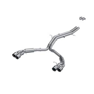 T304 Stainless Steel 2.5 Inch Resonator Back Dual Rear Quad Tips 18-24 Audi S5 Coupe/S4 Sedan MBRP