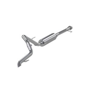 MBRP - 04-24 Toyota 4Runner 11-16 Toyota Land Cruiser Prado Armor Lite Aluminized Steel 2.5 Inch Cat-Back High Clearance Turn Down Single Rear Exit MBRP Exhaust System
