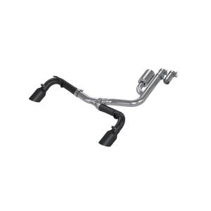 21-Up Ford Bronco Sport 2.0L EcoBoost Black Coated Aluminized Steel 2.5 Inch Resonator-Back Dual Split Rear Exit MBRP Exhaust System