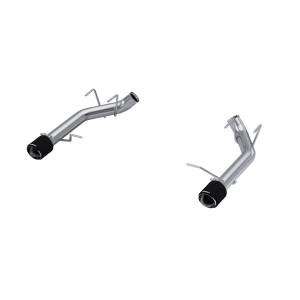 2011-2014 Ford Mustang GT 5.0L T304 Stainless Steel 3 Inch Axle-Back with Carbon Fiber Tips, Race Version, MBRP